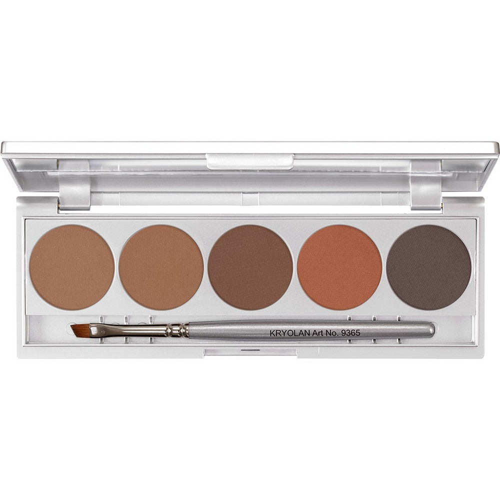 Kryolan Eyebrow Powder Palette 5 Colors EYEBROW POWDER PALETTE 5 COLORS_1