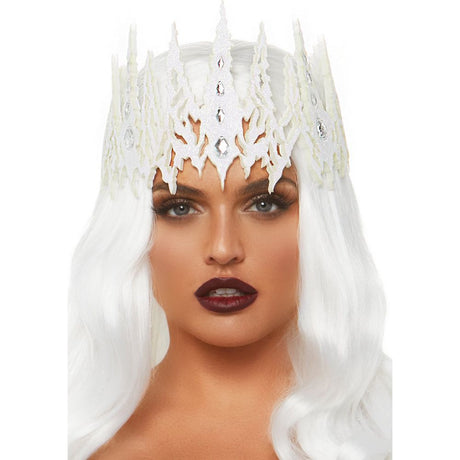 Glitter die cut jeweled crown