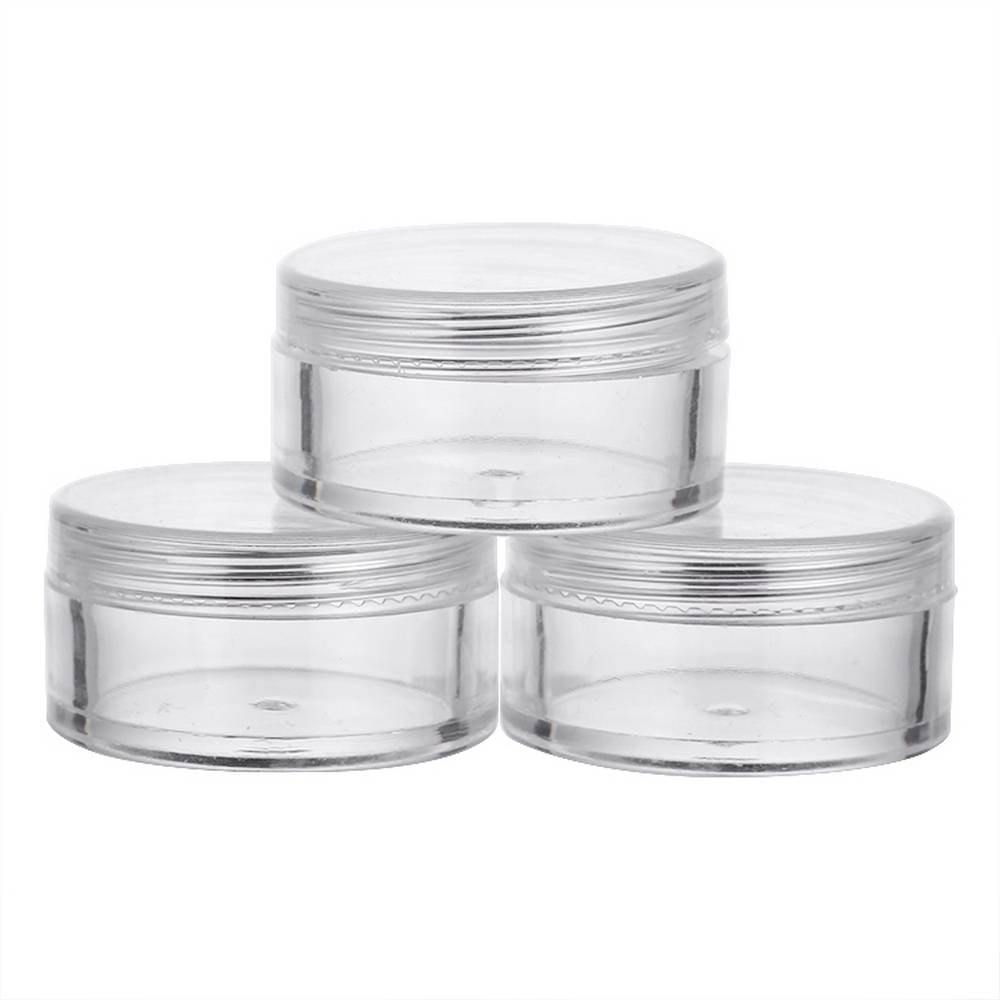 Transparent plastic jar