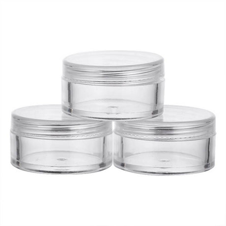 Transparent plastic jar