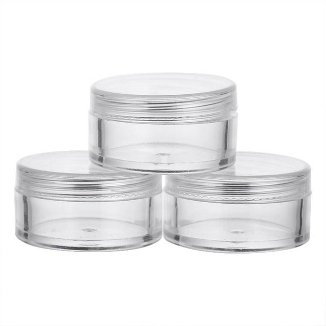 Transparent plastic jar