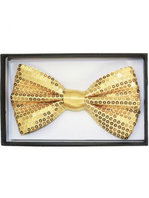Sequin Bow Tie 02 BT-022_Gold