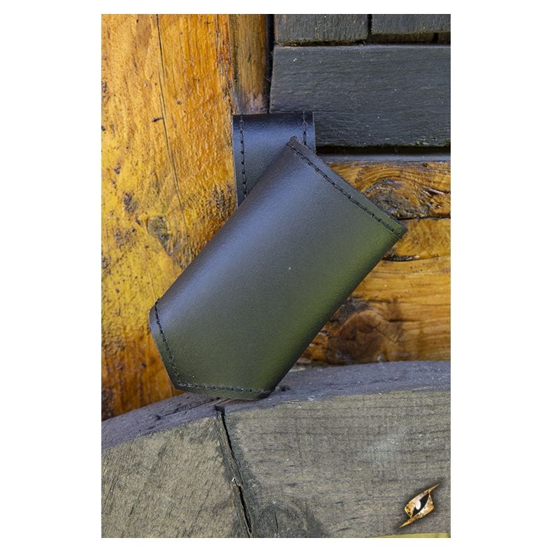 Left Hand Sword Frog, leather holder 101528-black-left-hand-sword-holder