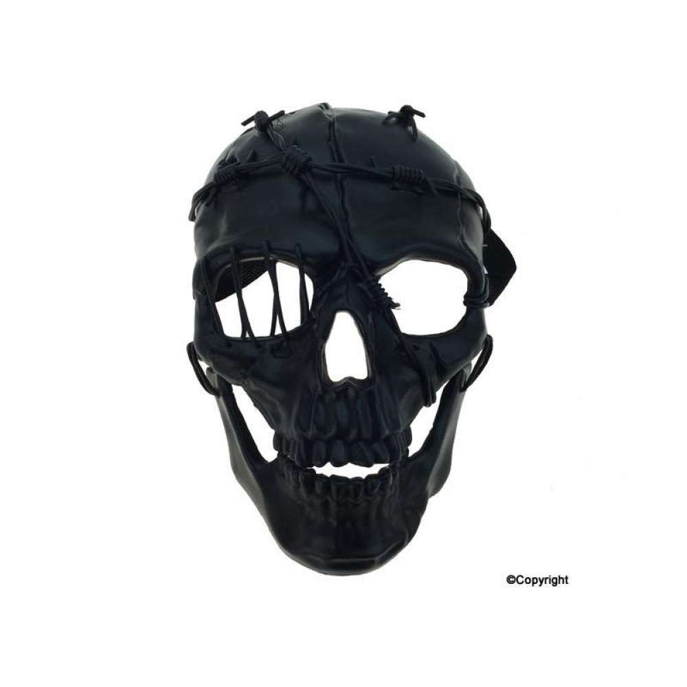 Skull mask with wires M39506Bk