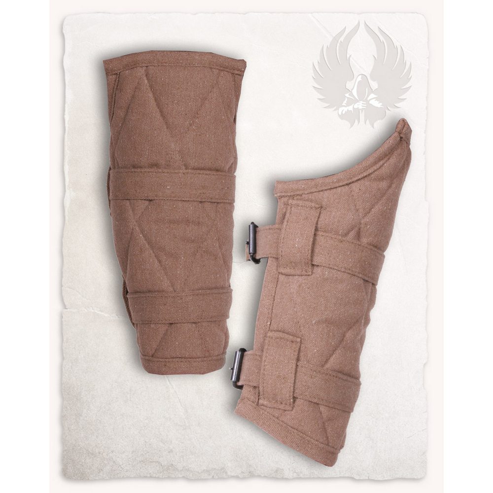 Mytholon Arthur padded bracers 987157-100620SL-Arthur-Armpolster-braun