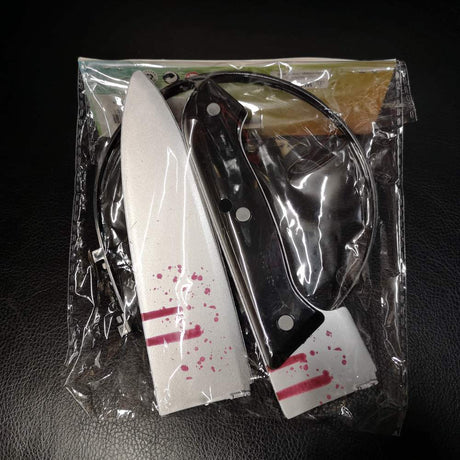 Serre-tête de couteau tête poignardée - Accessoire déguisement Halloween sanglant