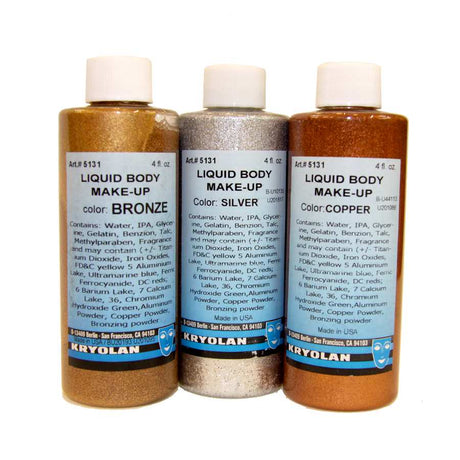 KRYOLAN Liquid Body Makeup- Metallic