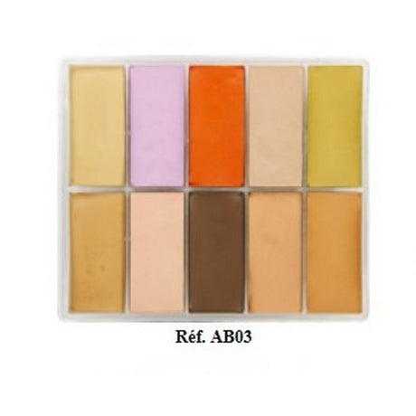 Maqpro Palette Fard Creme (Cream Makeup) 10 colors