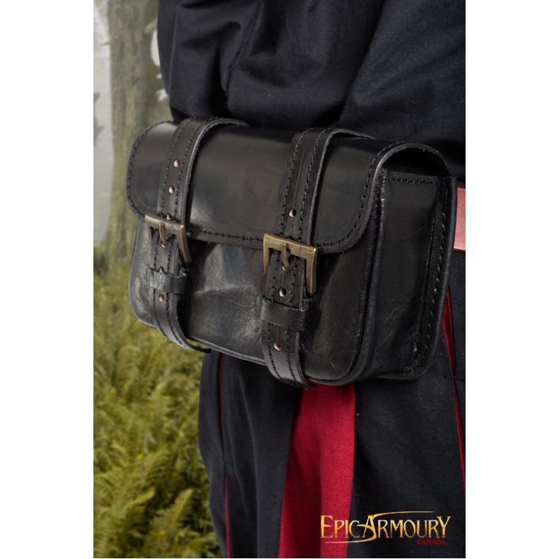 Leather Warrior Bag - Large 101662-large-black-leather-warrior-bag-2