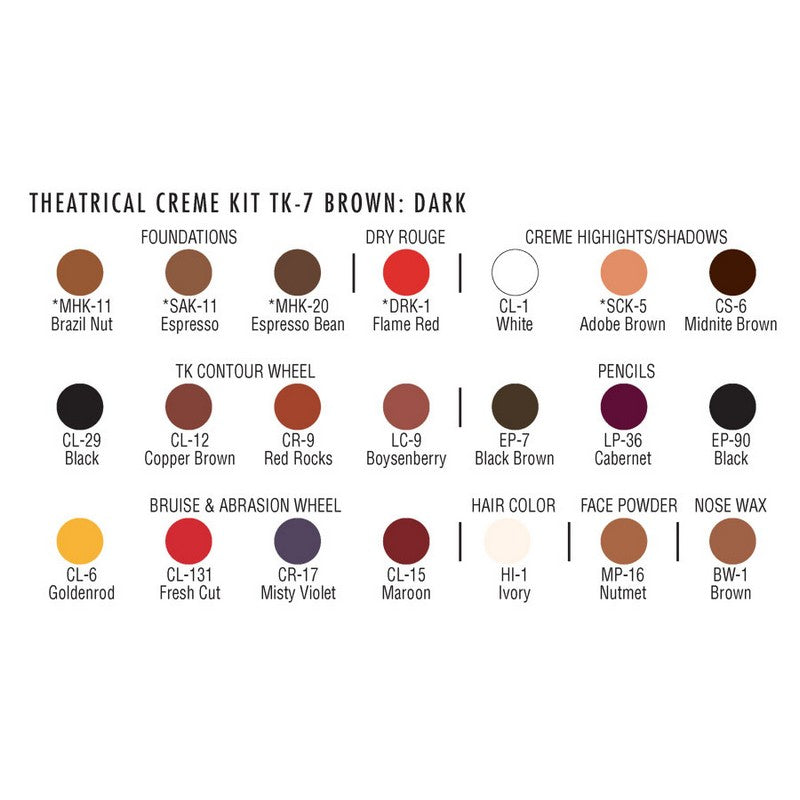 BEN NYE Student Theatrical Makeup Kits TK-7