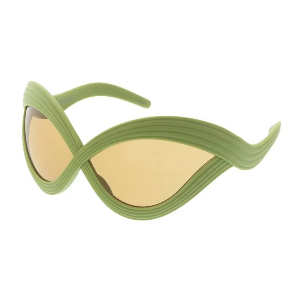 Unisex Plastic Large Wrap Around Futuristic Criss Cross Frame-Assorted