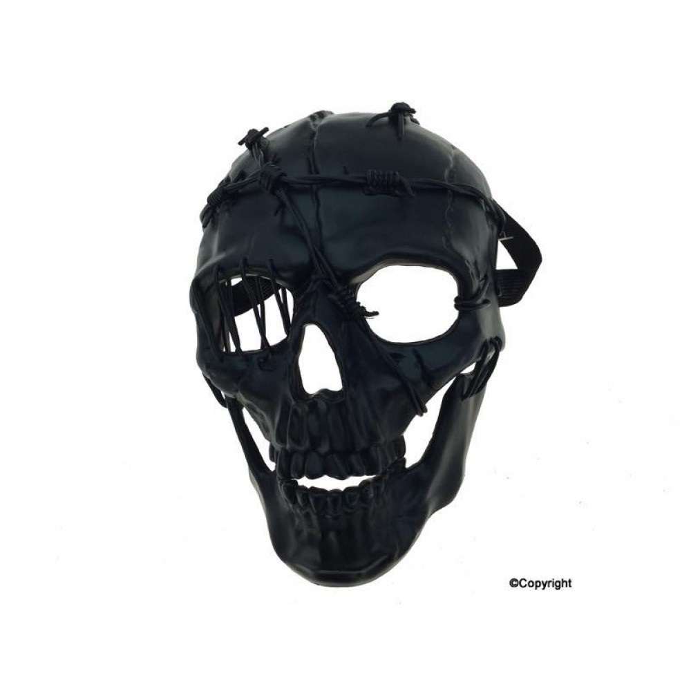 Skull mask with wires
