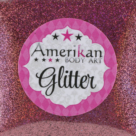 Amerikan Body Art Cosmetic Glitter HoloPinkSwatch