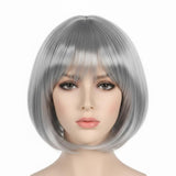 Sepia Cindy Bob short wig with bangs