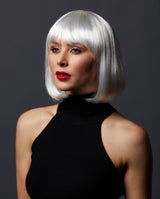 Cindy short blonde bob wig with bangs
