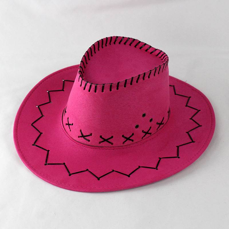 Cowboy Hat with Cross-Stitch Detail