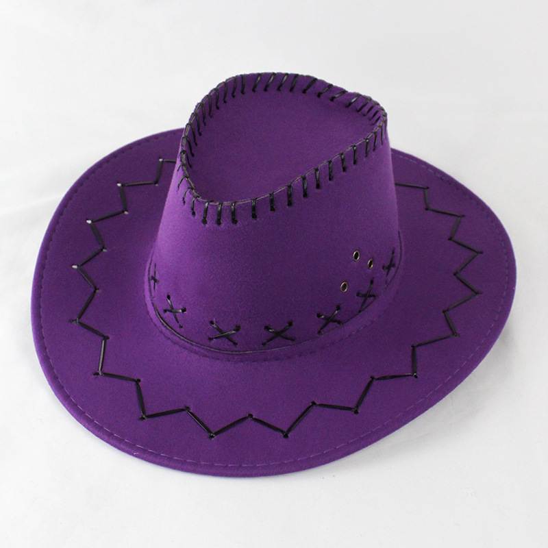 Cowboy Hat with Cross-Stitch Detail