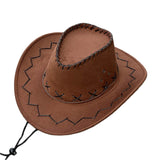 Cowboy Hat with Cross-Stitch Detail