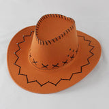 Cowboy Hat with Cross-Stitch Detail