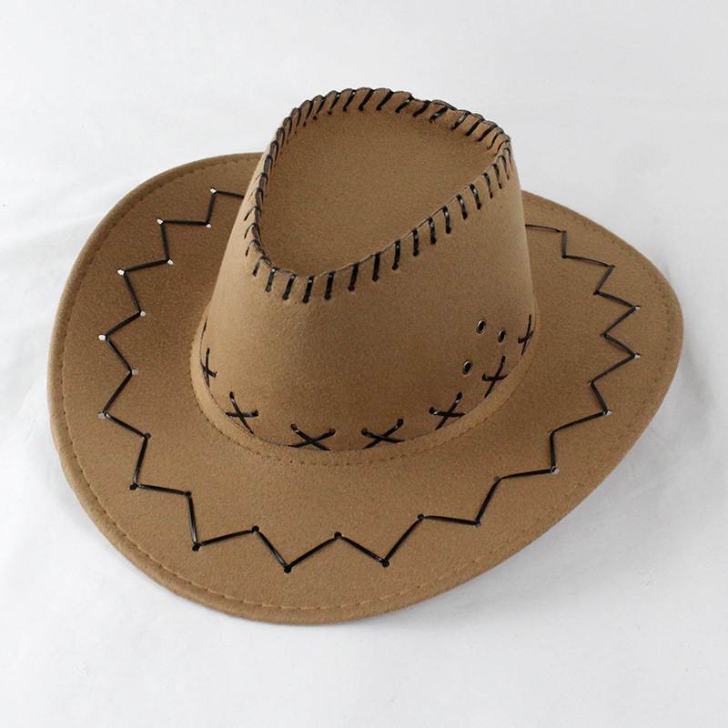 Cowboy Hat with Cross-Stitch Detail