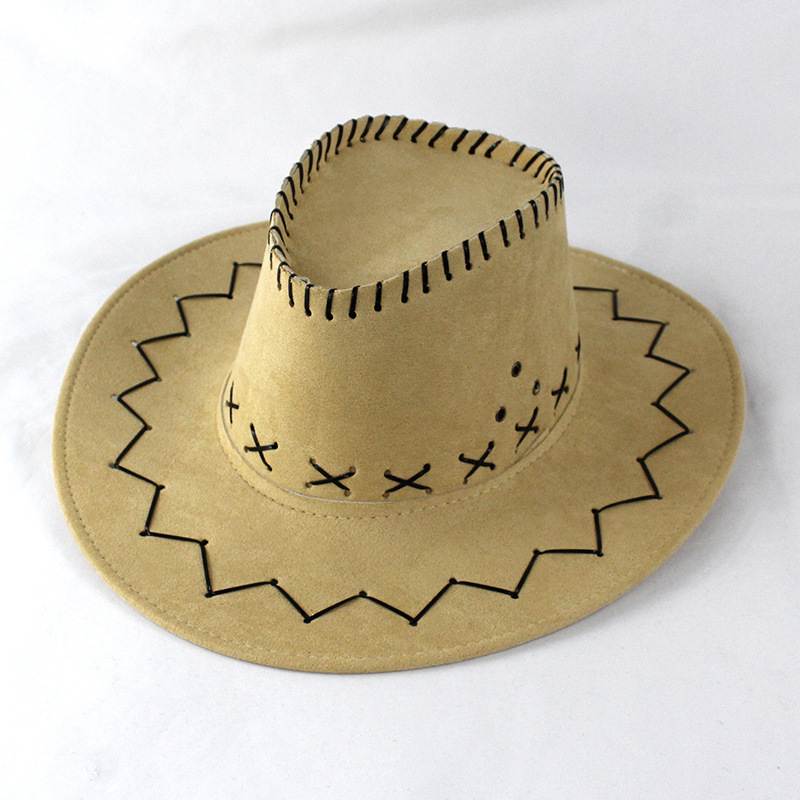 Cowboy Hat with Cross-Stitch Detail