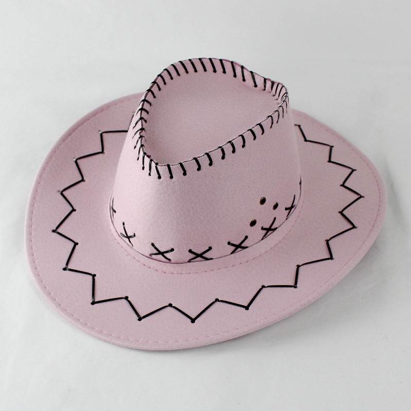 Cowboy Hat with Cross-Stitch Detail