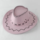 Cowboy Hat with Cross-Stitch Detail