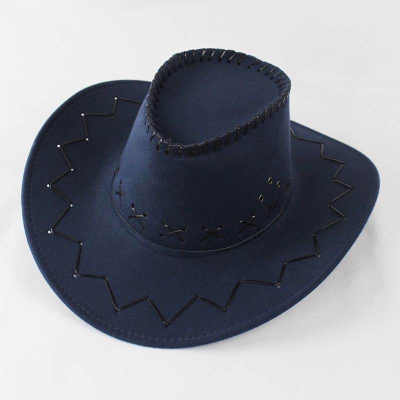 Cowboy Hat with Cross-Stitch Detail