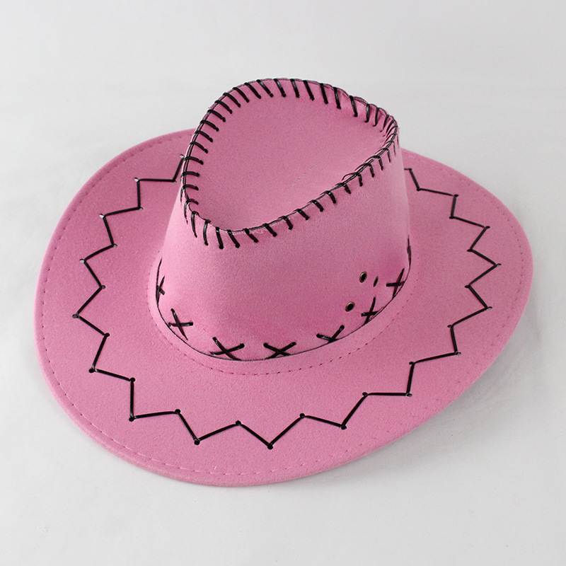 Cowboy Hat with Cross-Stitch Detail