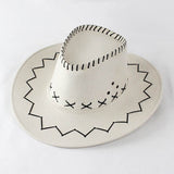 Cowboy Hat with Cross-Stitch Detail