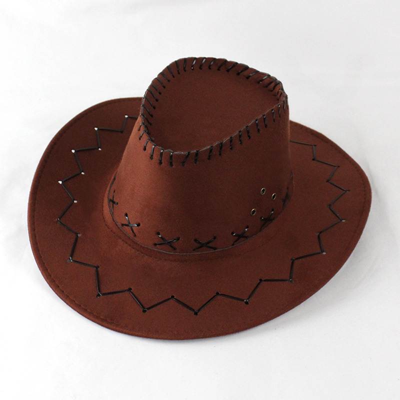 Cowboy Hat with Cross-Stitch Detail