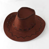 Cowboy Hat with Cross-Stitch Detail