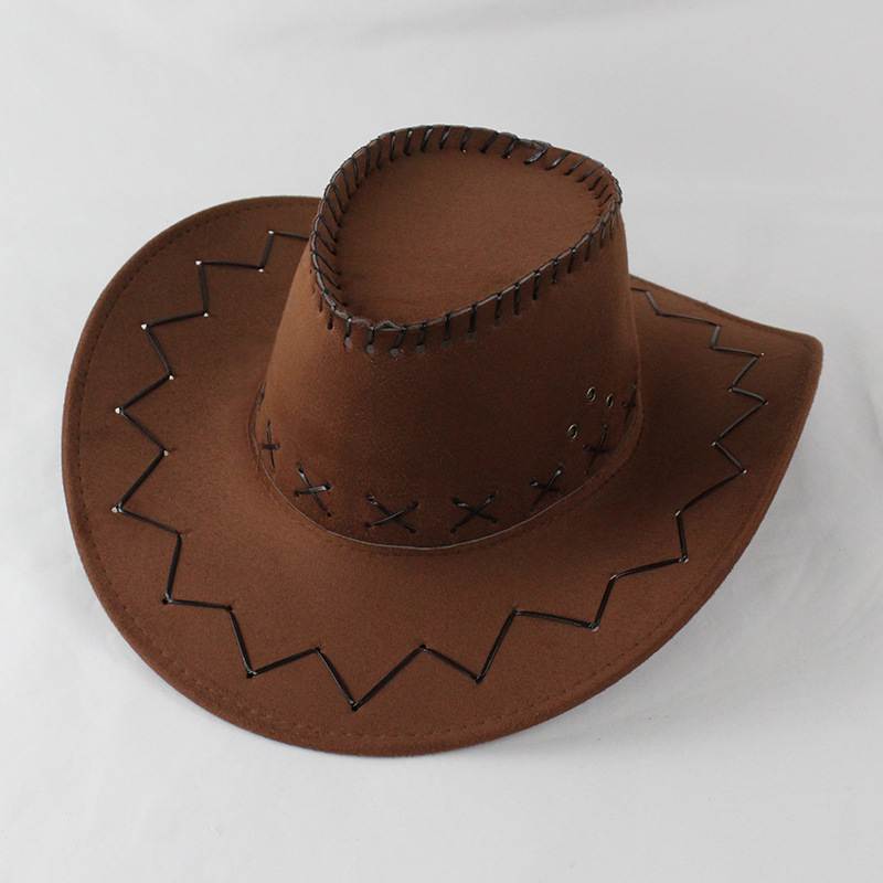 Cowboy Hat with Cross-Stitch Detail