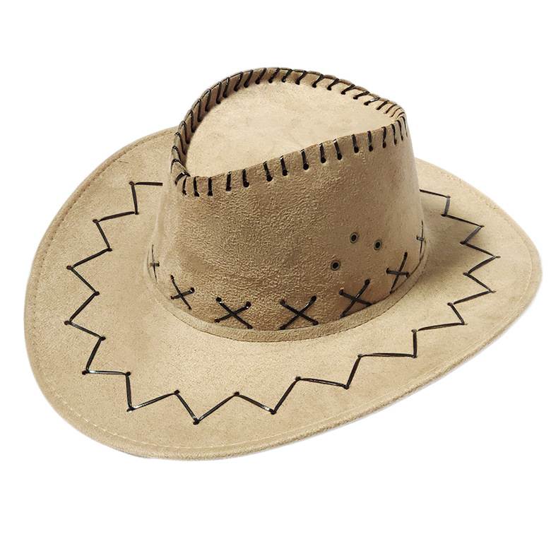 Cowboy Hat with Cross-Stitch Detail