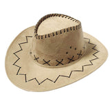 Cowboy Hat with Cross-Stitch Detail