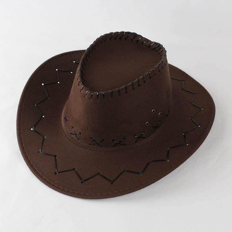 Cowboy Hat with Cross-Stitch Detail