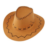 Cowboy Hat with Cross-Stitch Detail