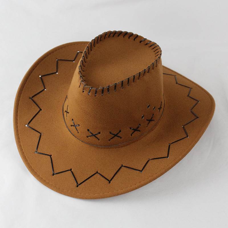 Cowboy Hat with Cross-Stitch Detail