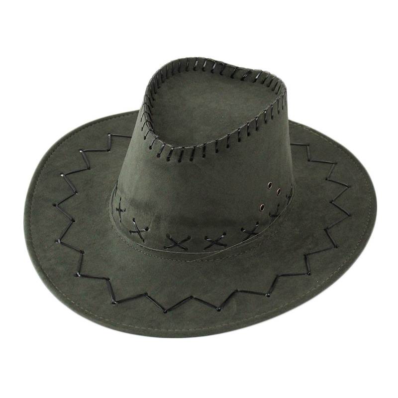 Cowboy Hat with Cross-Stitch Detail