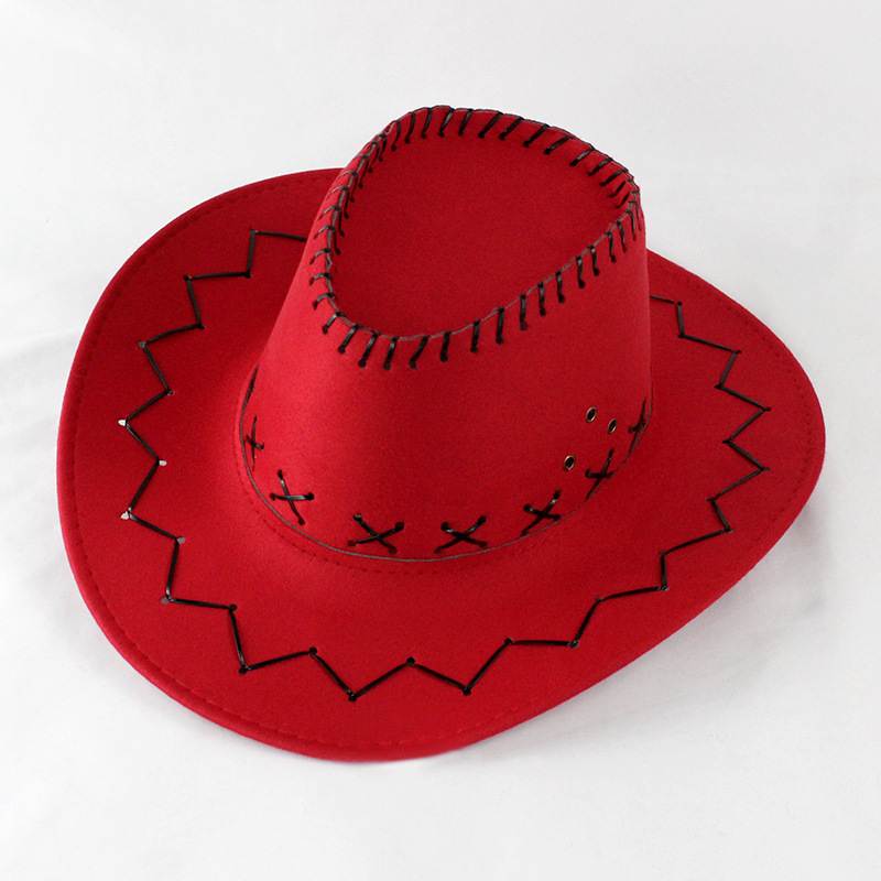Cowboy Hat with Cross-Stitch Detail