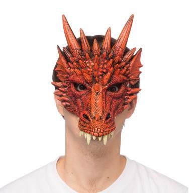 Supersoft Fantasy Dragon Mask 72-7248_red