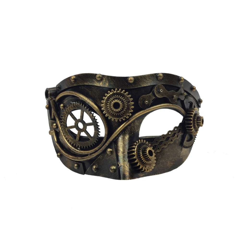 Steampunk half face mask
