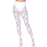 Daisy Nylon Sheer Tights - white O.S.