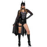 Costume de justicière super-héros sombre adulte