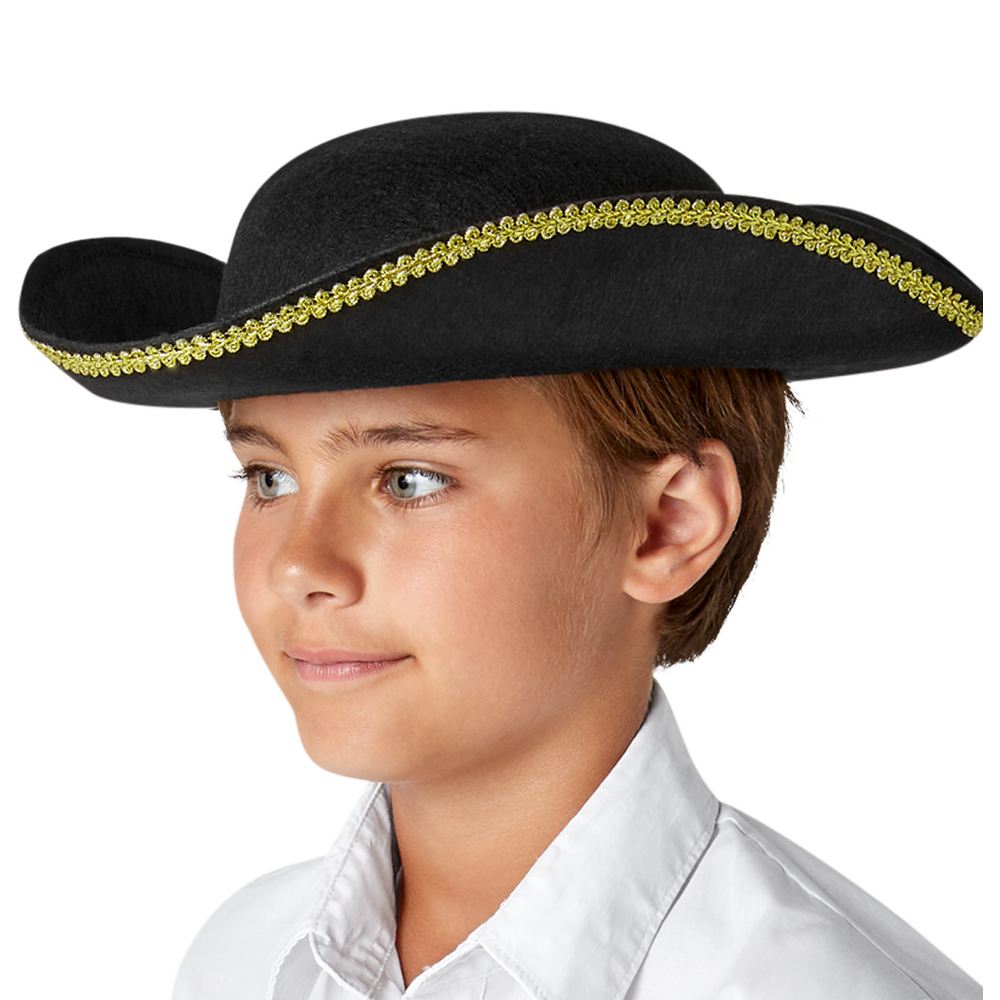 Chapeau Tricorne Pirate pour enfant et adulte
