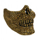 Skull Jaw Mask with rhinestones M0387G