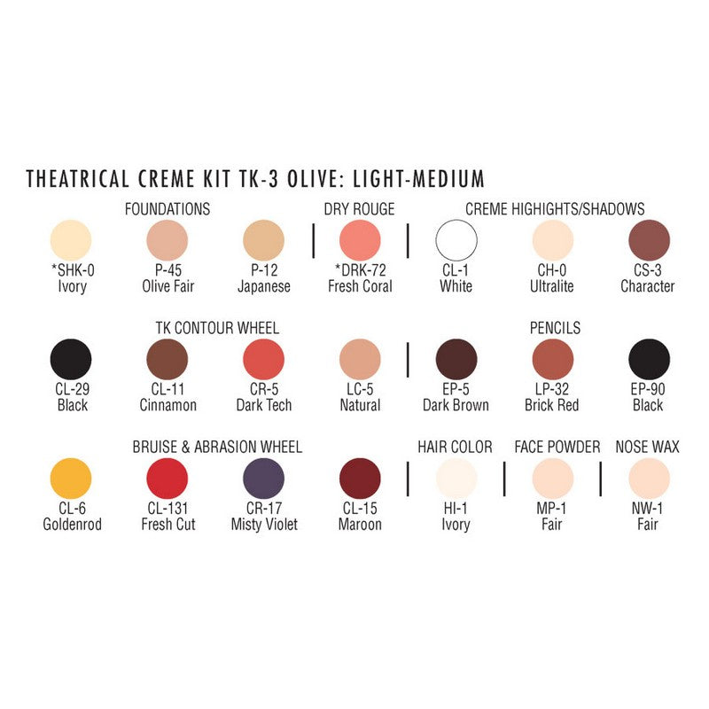 BEN NYE Student Theatrical Makeup Kits TK-3