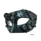 Steampunk man Mask with gears and chain