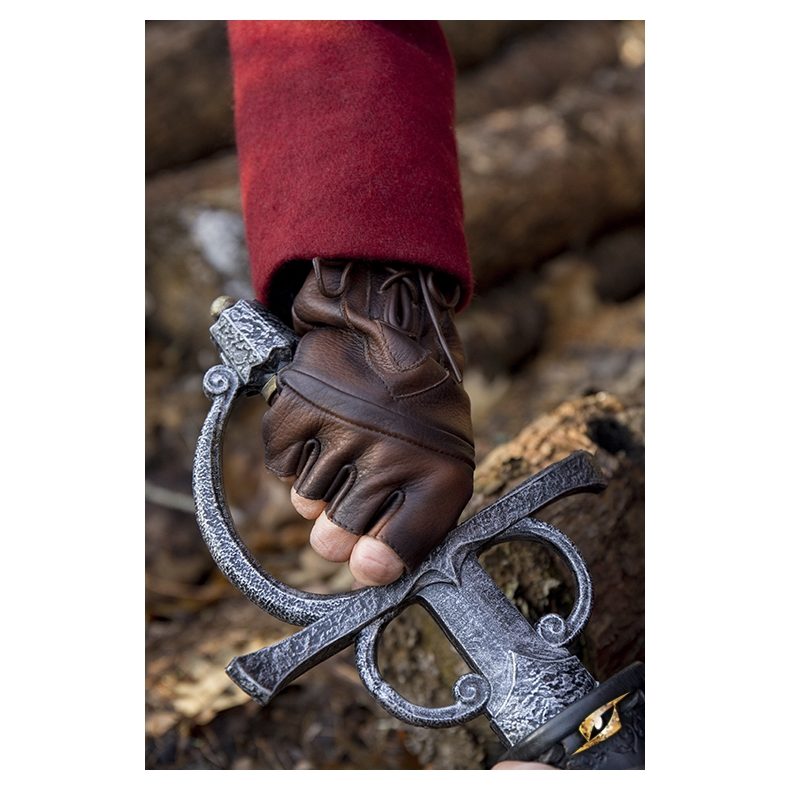 Thief leather Gloves, Brown thief-gloves-brown (3)
