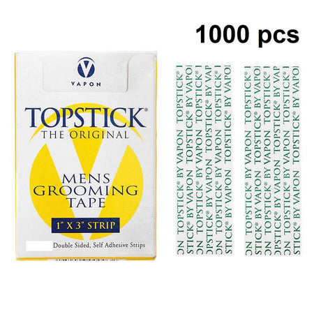 TOPSTICK 1”x 3" bulk Double sided Tape strips 1000/bag